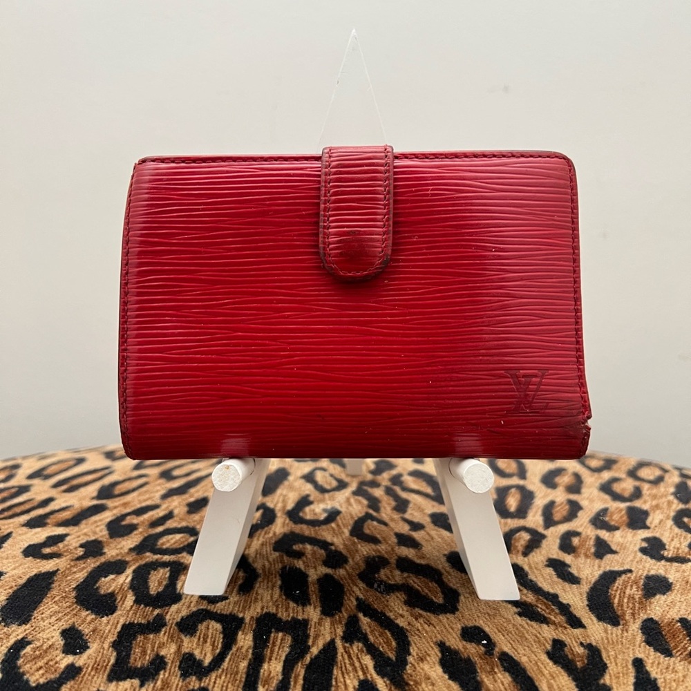 Louis Vuitton Red Epi Leather Wallet